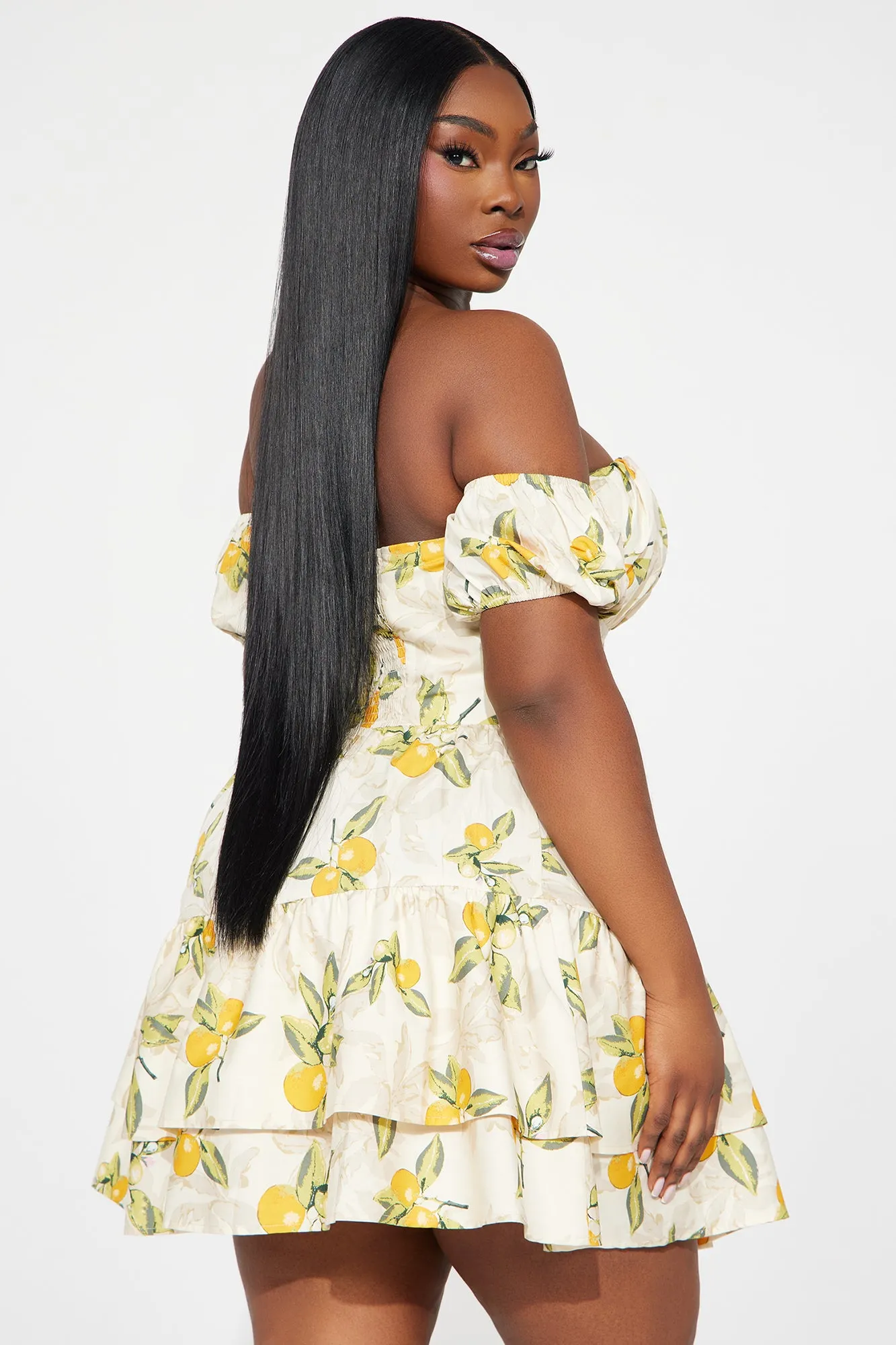 Amalfi Coast Mini Dress - White/combo