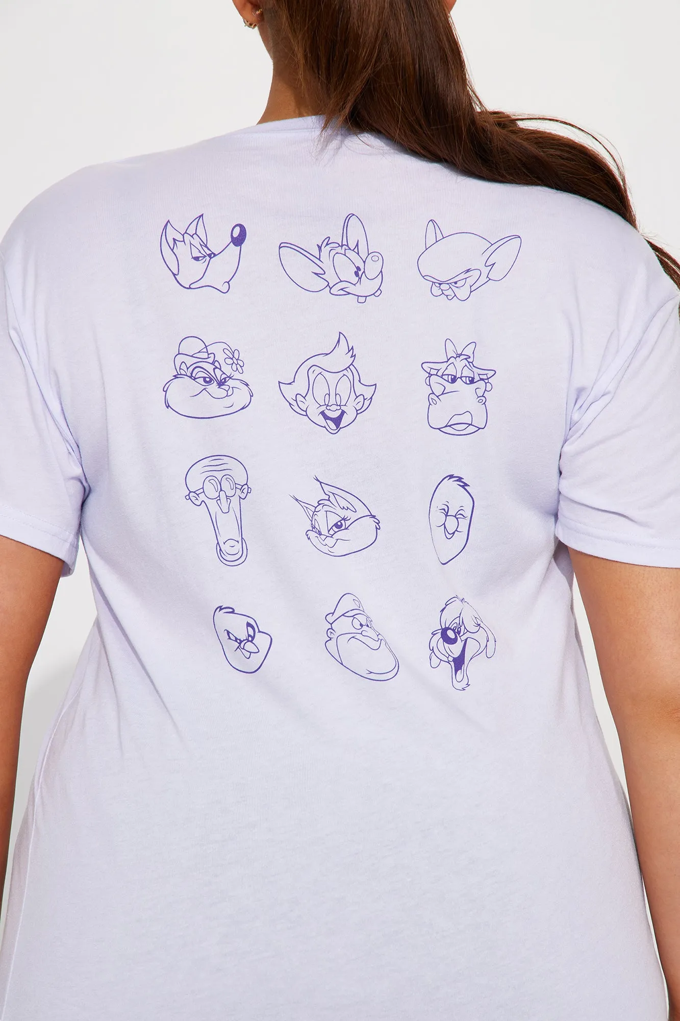 Animaniacs Graphic Front And Back Graphic Tee - Blue