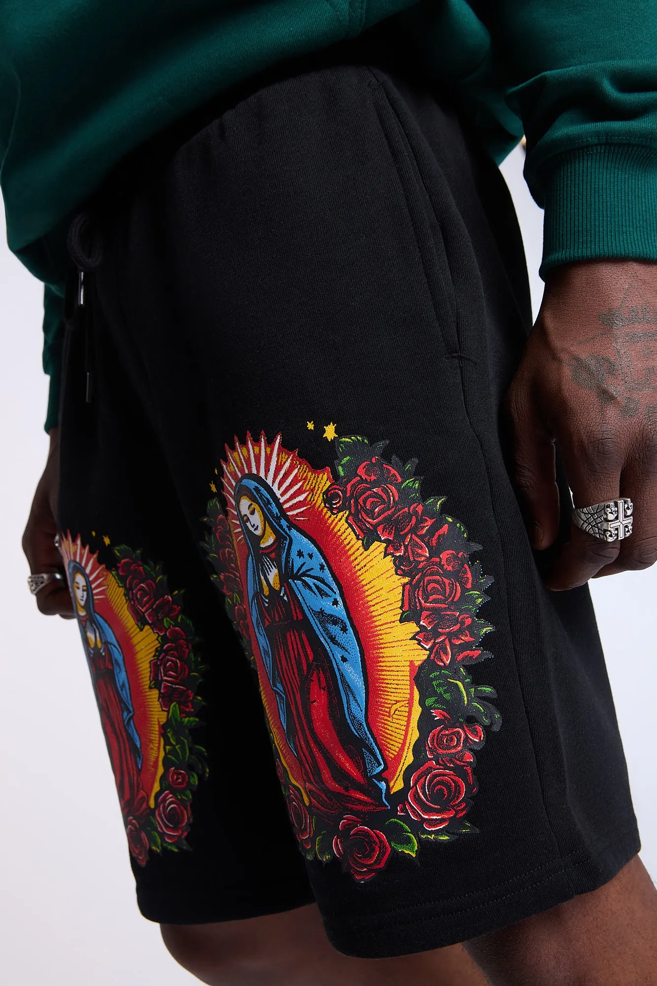 Arsenic Mens Graphic Print Shorts