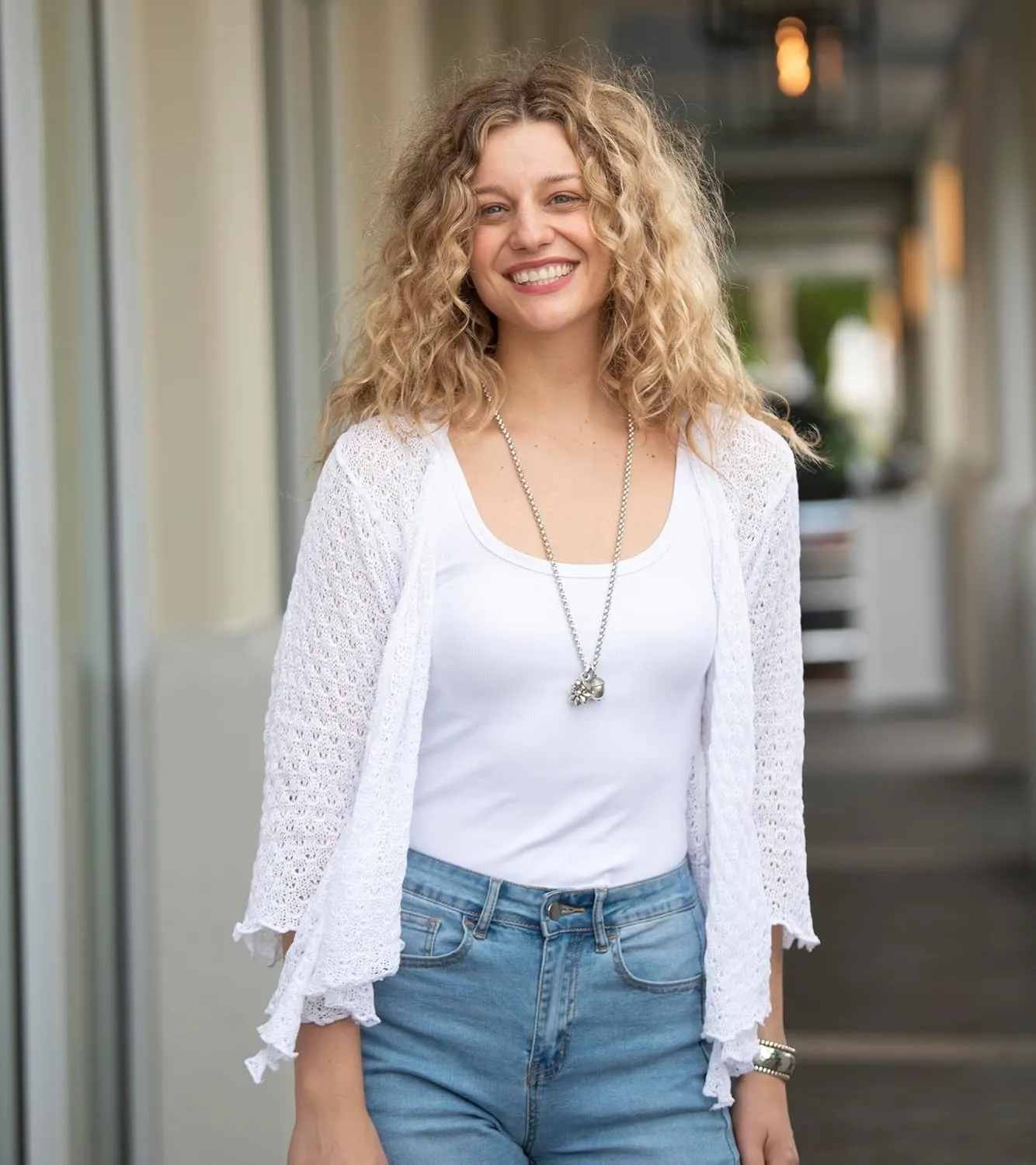 Back From Bali Womens 100% Cotton Shrug Tie Front Cardigan Lightweight Soft Knit 3/4 Sleeve Open Front Sweater