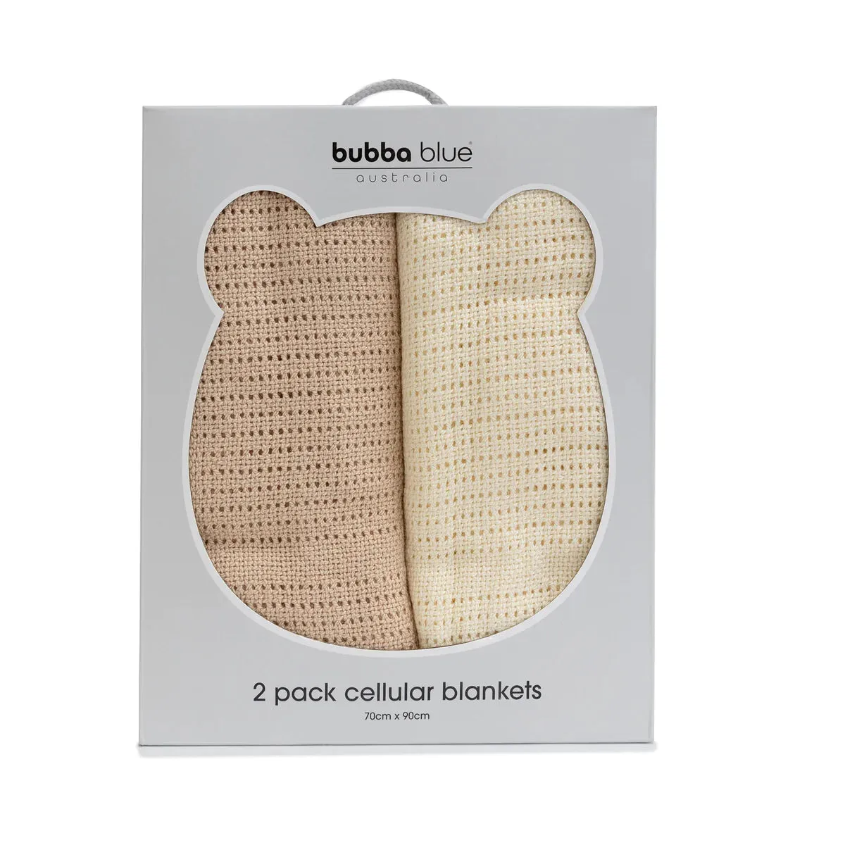 Bubba Blue Nordic 2pk Cellular Blanket - Vanilla/latte