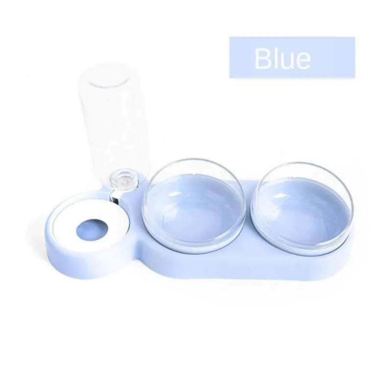Cat/Dog-Dual Bowls w/Automatic Water