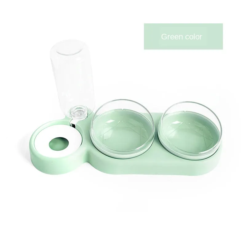 Cat/Dog-Dual Bowls w/Automatic Water