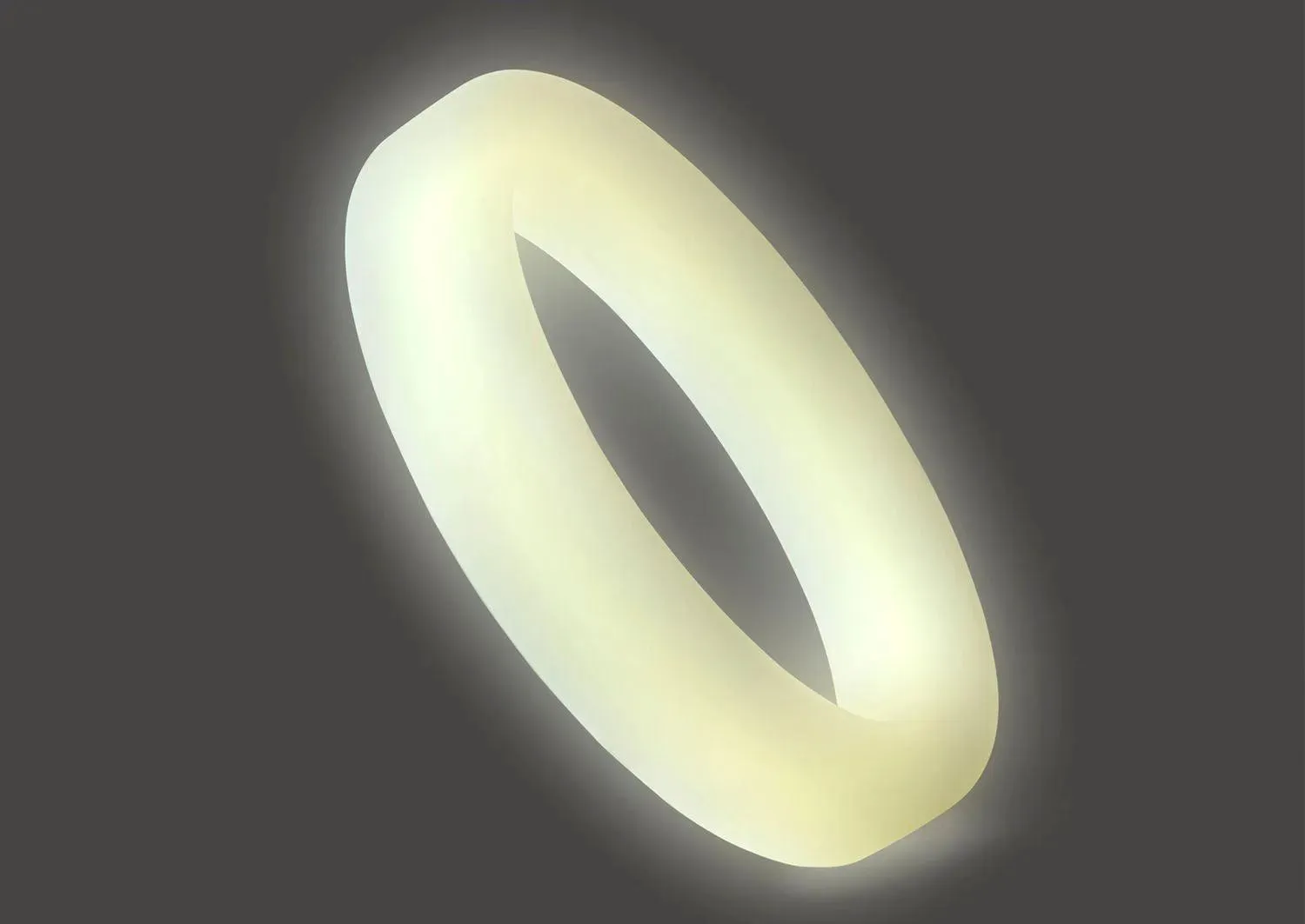 Classic Silicone Medium Stretch Penis Ring 36mm Glow In The Dark