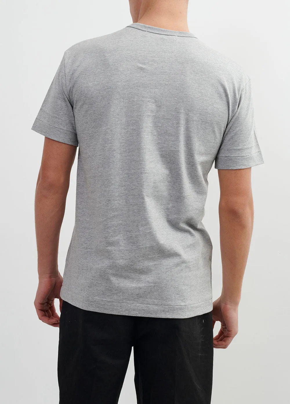 Comme Play T076 Blk Emblem T Grey L
