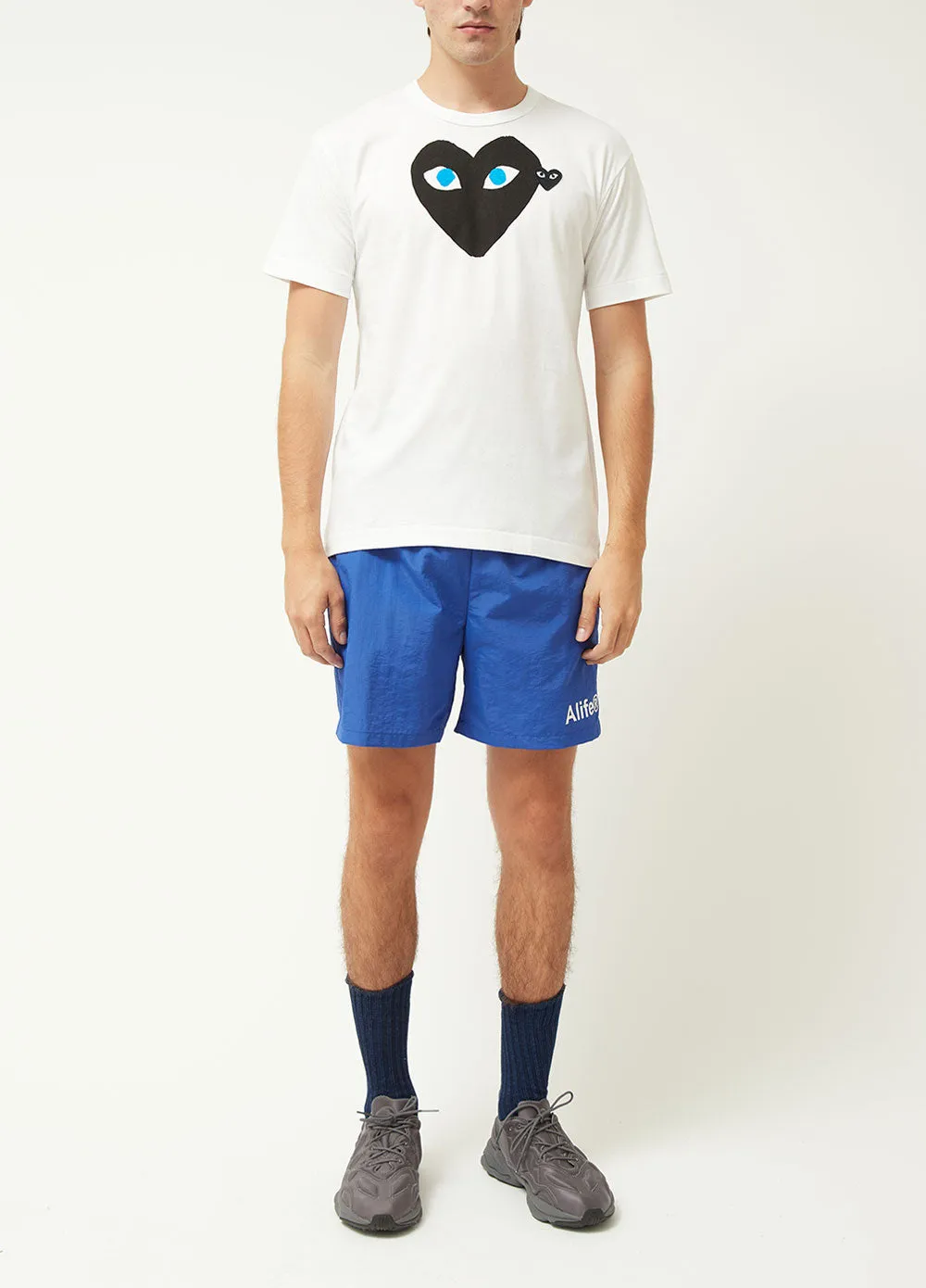 Comme Play T088 Tshirt Wht/Blk/Blu L