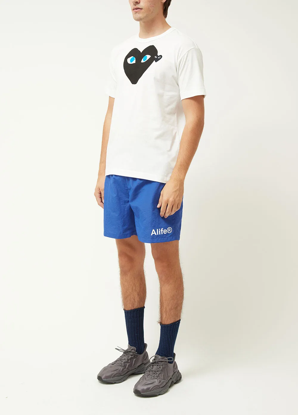Comme Play T088 Tshirt Wht/Blk/Blu L