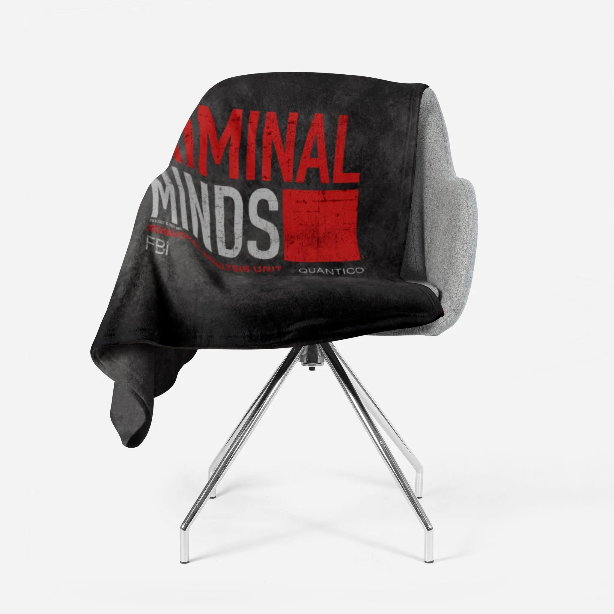Criminal Minds Distressed BAU Quantico Sherpa Blanket