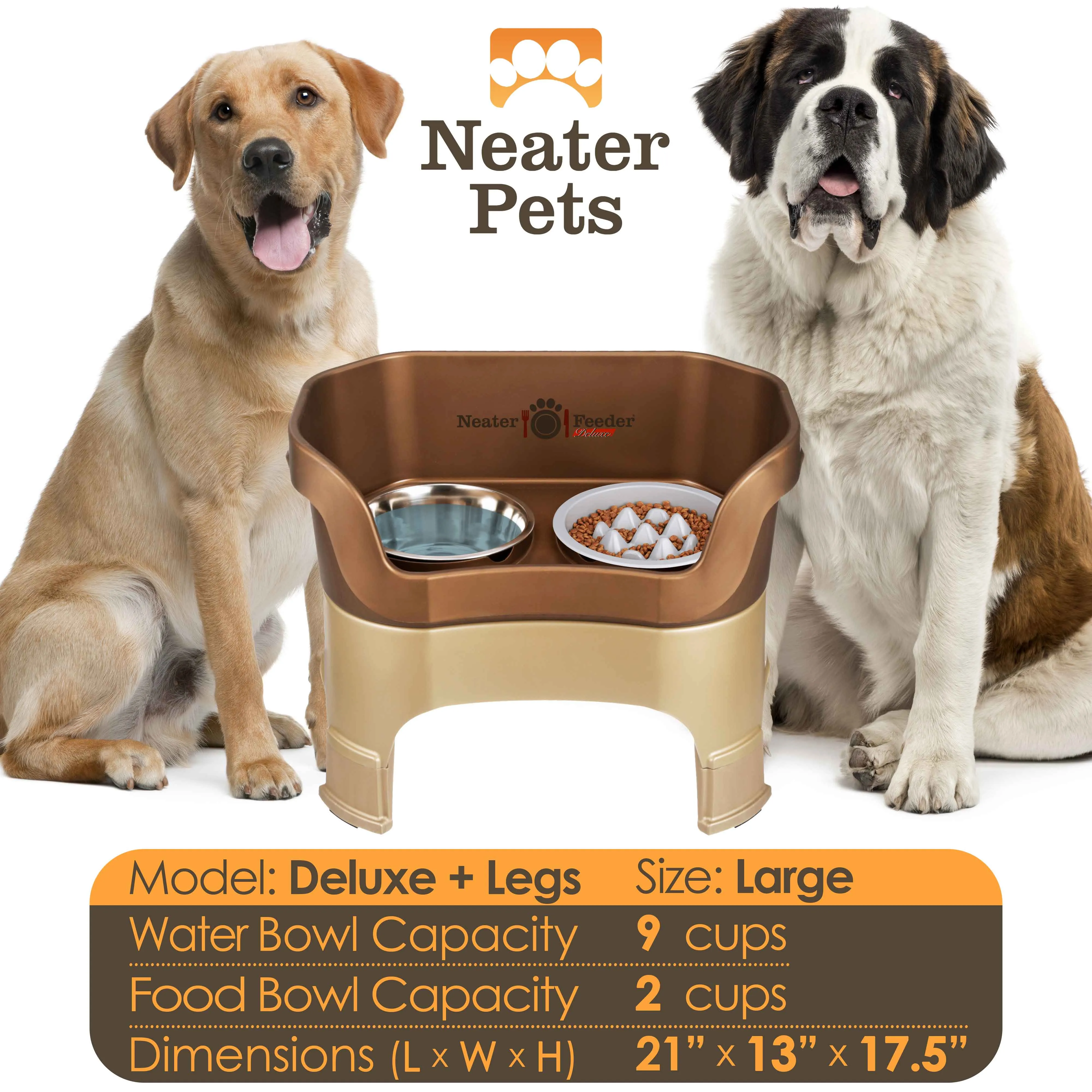 DELUXE Neater Feeder with The Niner Slow Feed Bowl