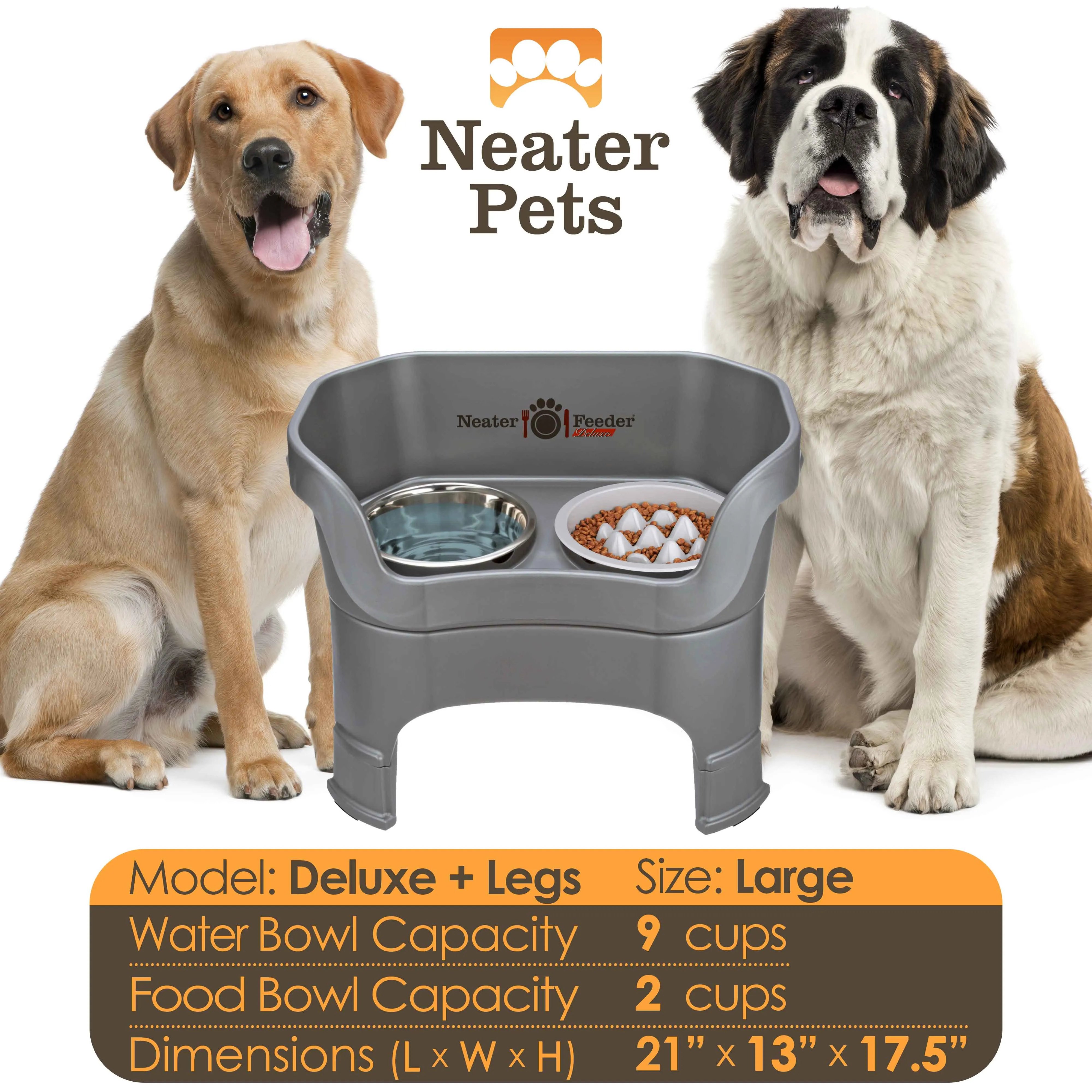 DELUXE Neater Feeder with The Niner Slow Feed Bowl