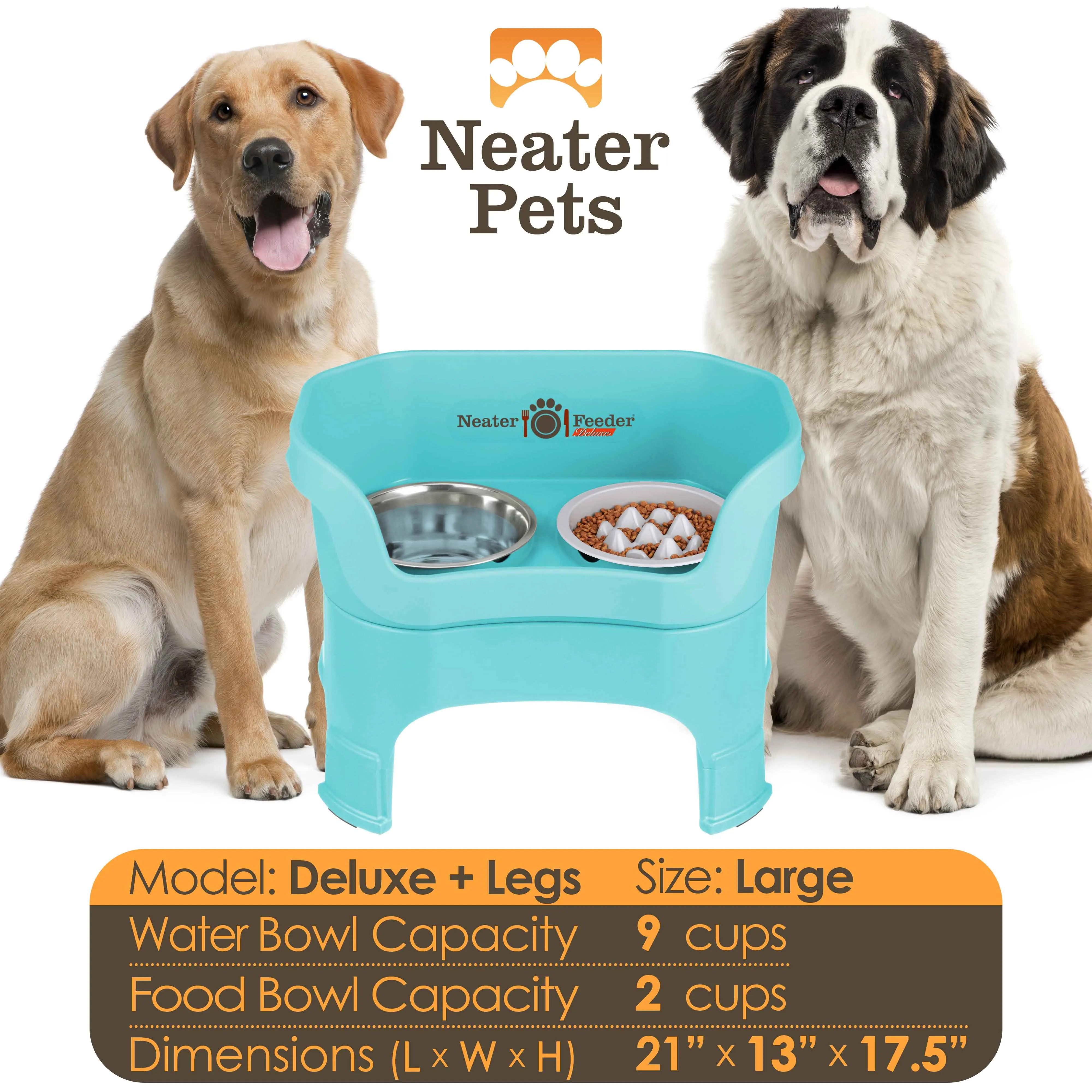 DELUXE Neater Feeder with The Niner Slow Feed Bowl