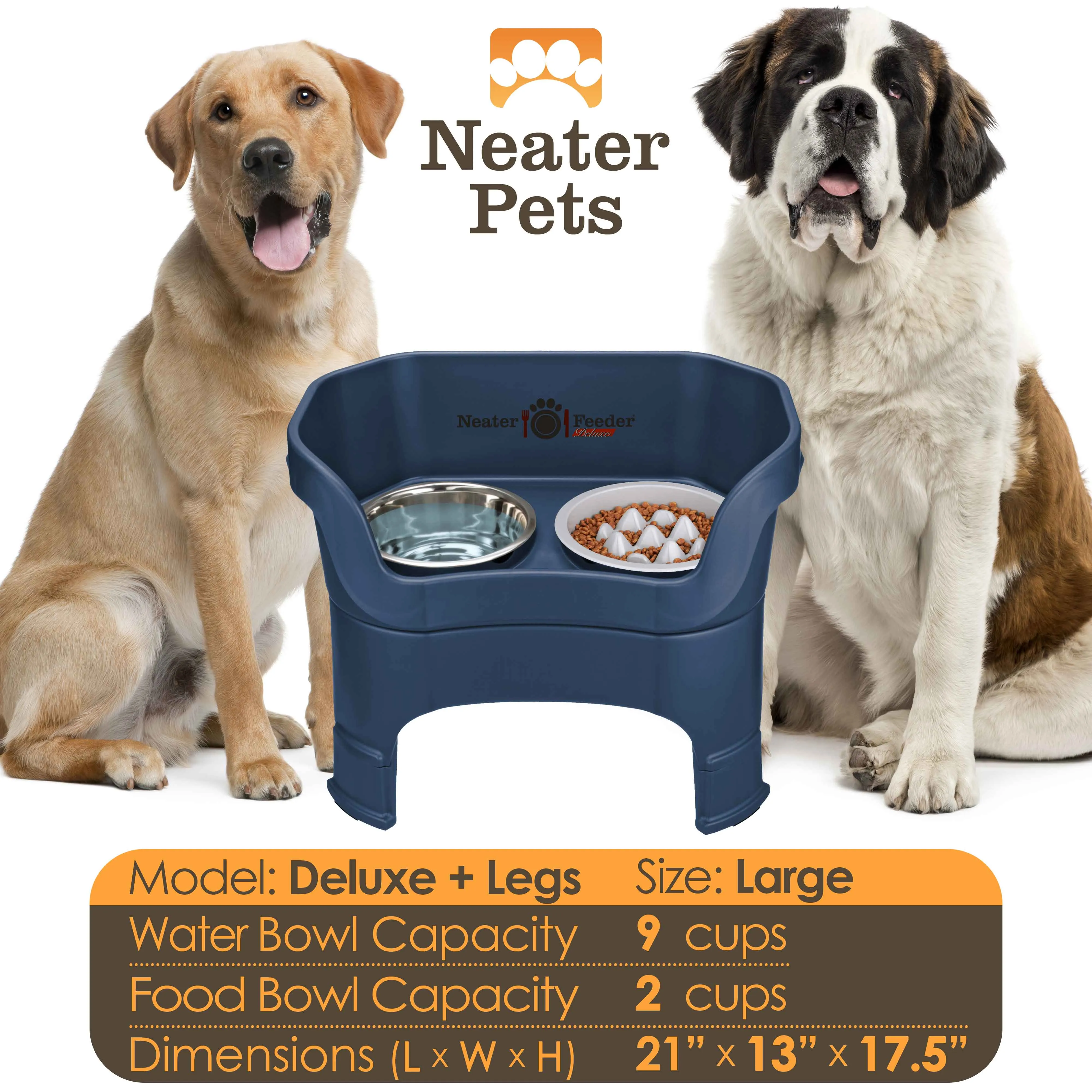 DELUXE Neater Feeder with The Niner Slow Feed Bowl