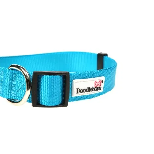 Doodlebone Dog Collar Aqua Size 6-11