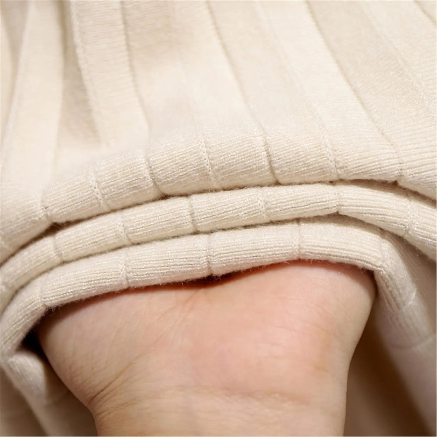 Elegant Midi Pleated Knitted Skirt Women Autumn Winter Korean Knee Length A Line High Waist Skirt Ladies