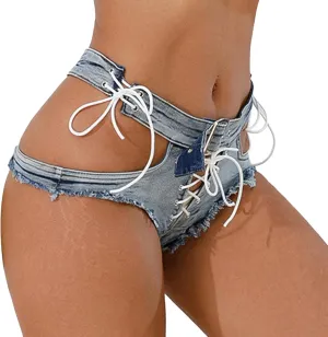 FEOYA Womens Low Rise Ripped Denim Shorts Sexy Distressed Micro Hot Pants Summer Casual Mini Short Jeans