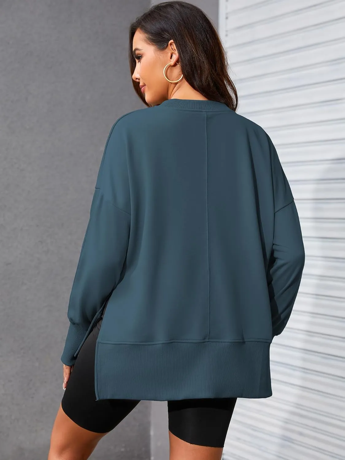 FUPHINE Womens Oversized Sweatshirts Long Sleeve Pullover Tops Casual Crewneck Hoodies Fashion Outfits Y2K Clothes 2024