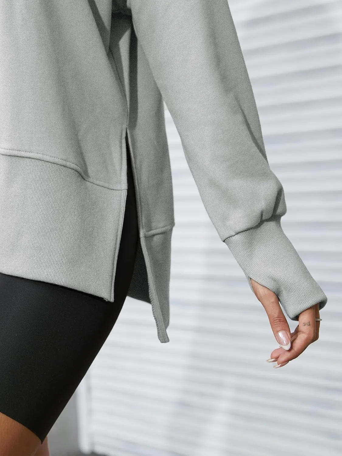 FUPHINE Womens Oversized Sweatshirts Long Sleeve Pullover Tops Casual Crewneck Hoodies Fashion Outfits Y2K Clothes 2024
