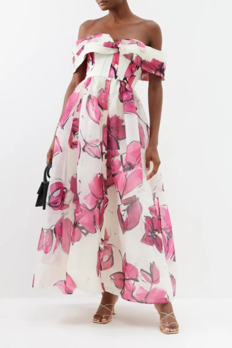glantine Floral Maxi Dress