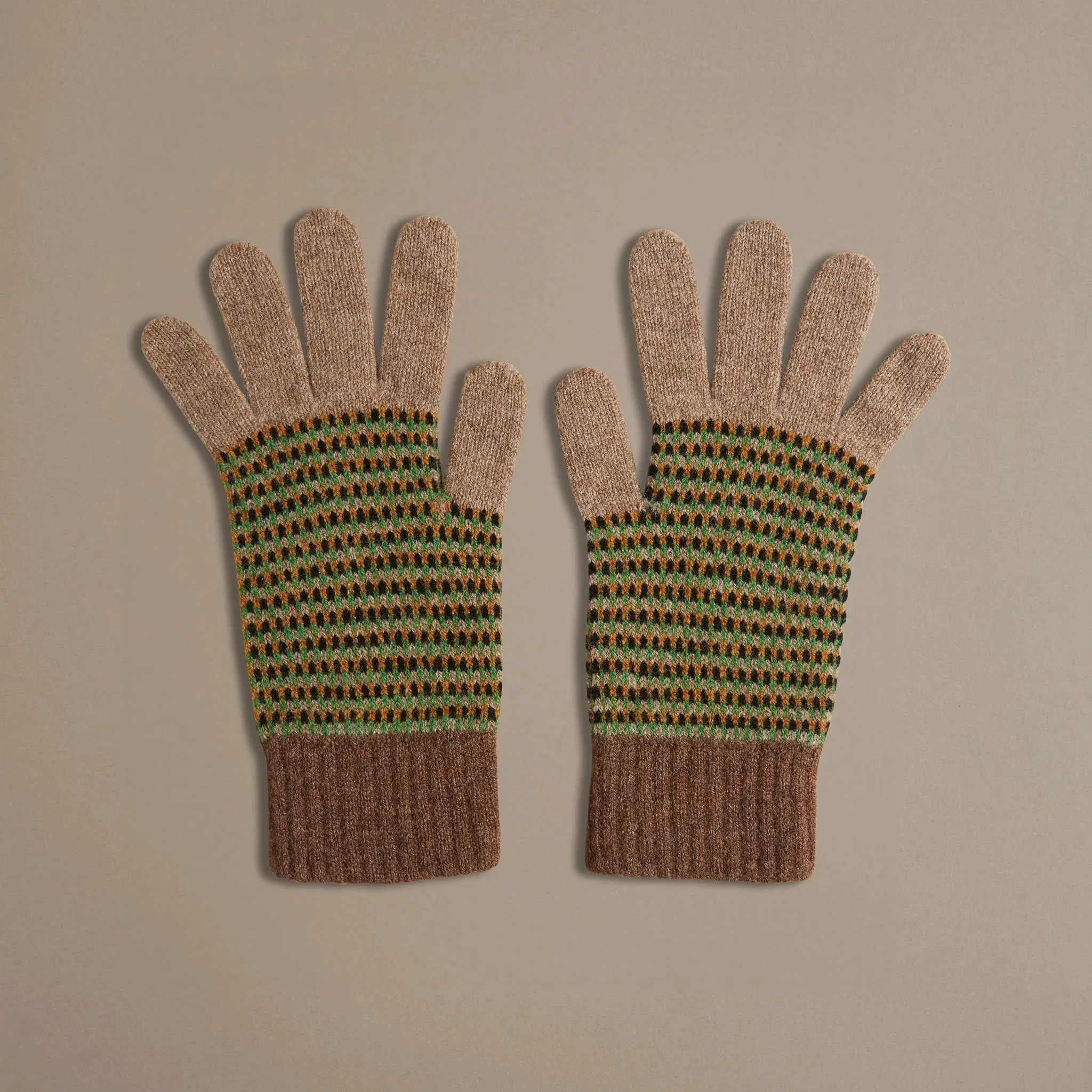 Gloves - Sand and Hazelnut Marl