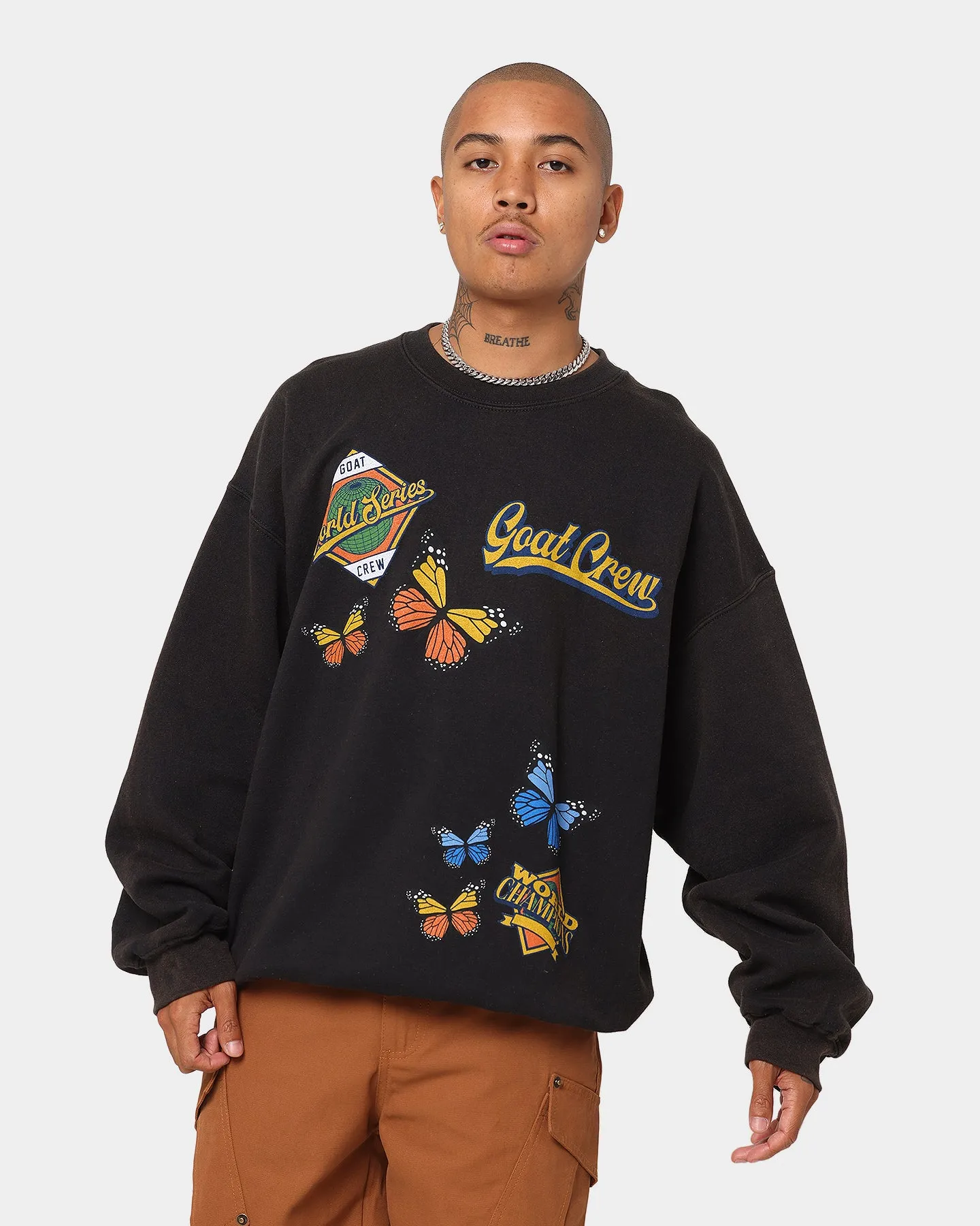 Goat Crew World Champs Vintage Crewneck Black Wash