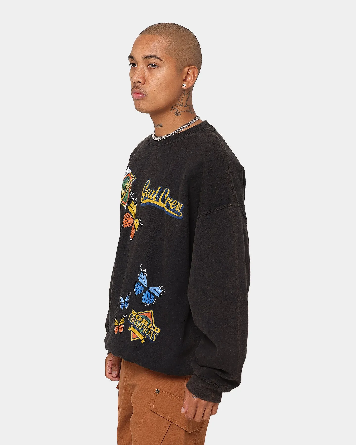 Goat Crew World Champs Vintage Crewneck Black Wash