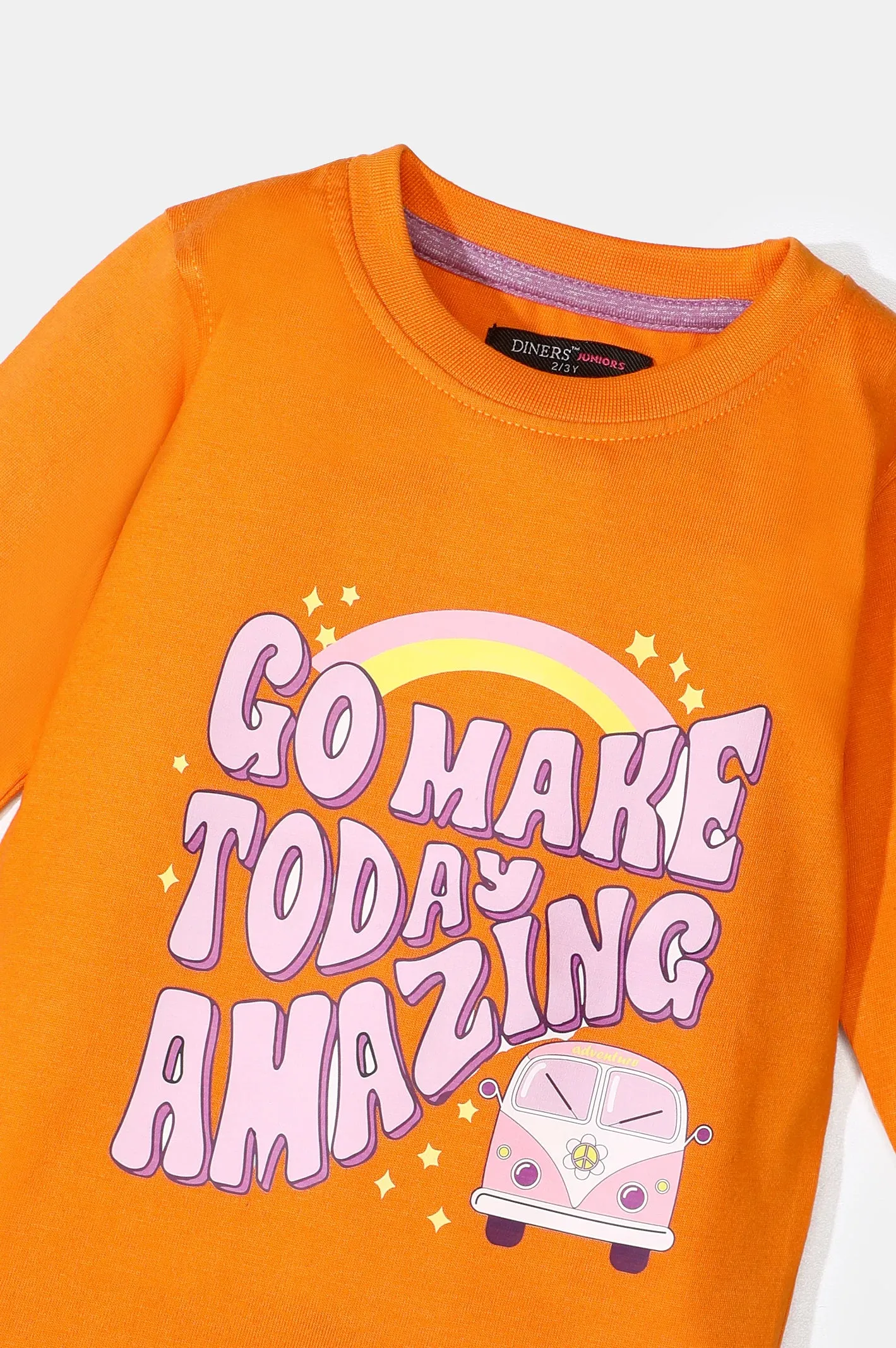Graphic Print Girls Sweatshirt