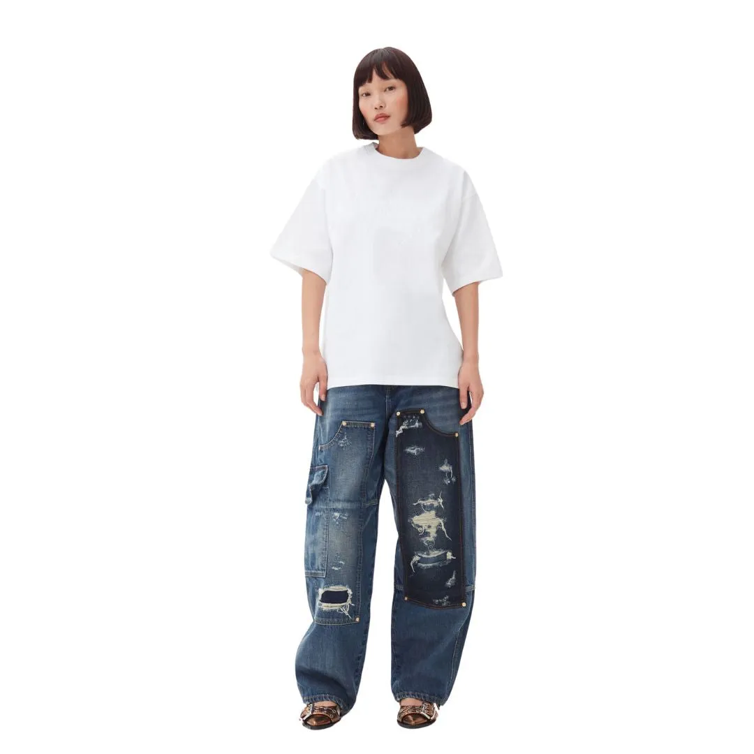 Heavy Cotton Drop Shoulder Heart T-Shirt