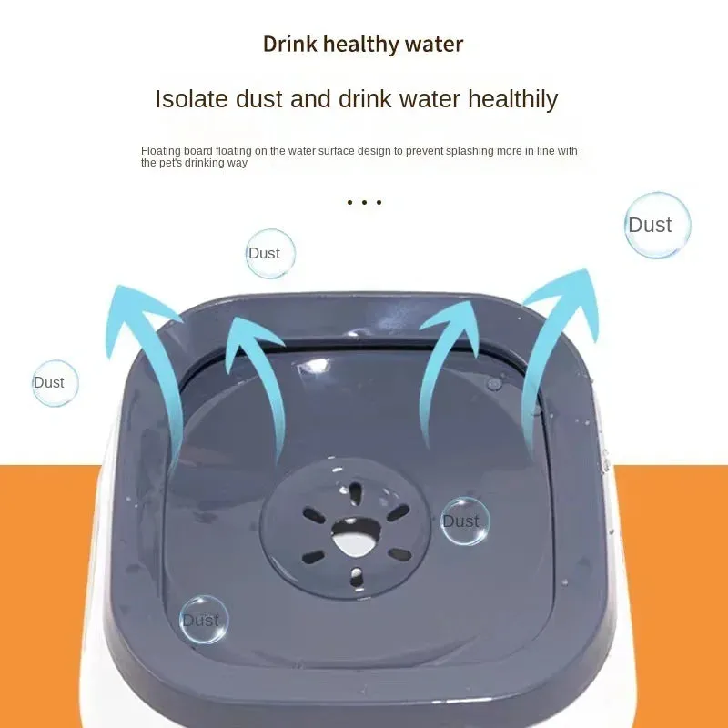 High-Capacity Anti-Splash Pet Water Bowl