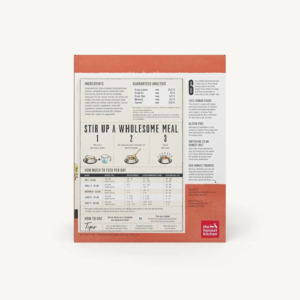 Honest Kitchen Dehydrated LID Beef (Hope) 10lb