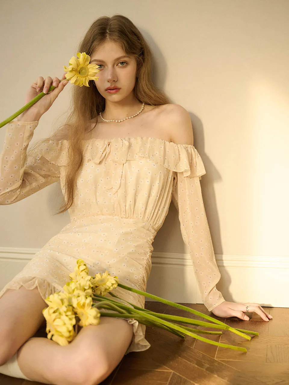 Honey off-shoulder mini dress