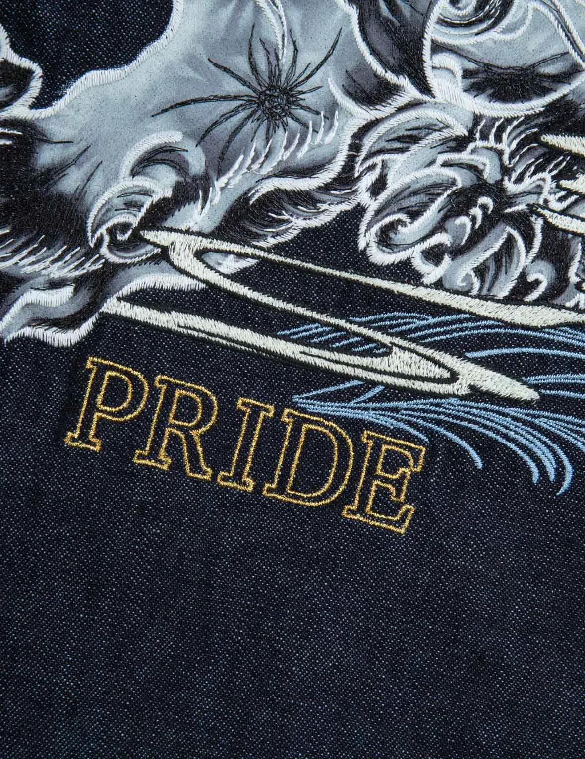 Komainu Framed Graphic Print Denim Shirt