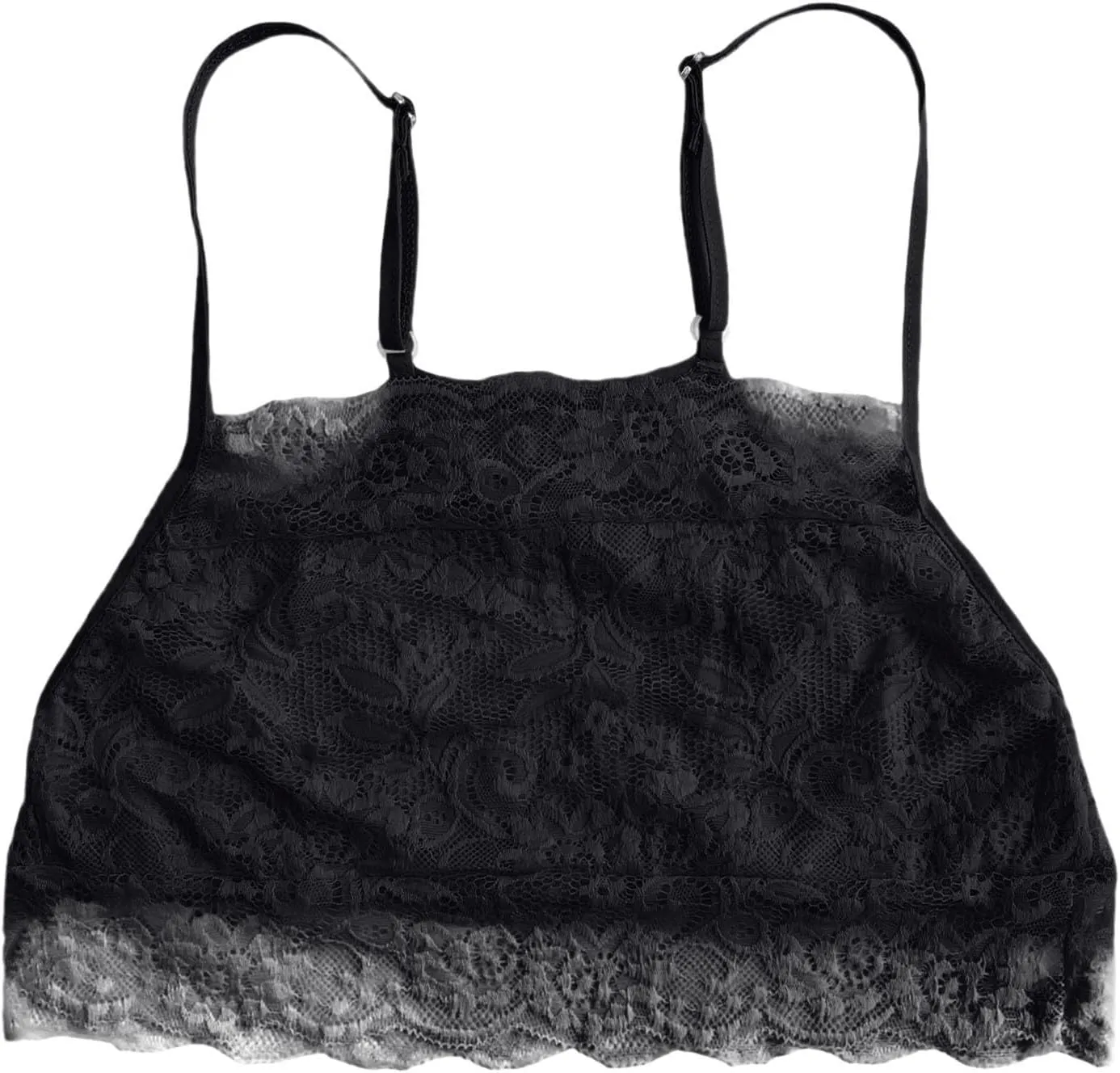 Lace Bralette for Women High Neck Camisoles Racerback Double-Layered Y2K Crop Top Wireless Sexy Floral Lace Bra