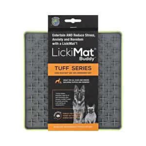 LickiMat Buddy Tuff Slow Feeder Mat for Dogs Green
