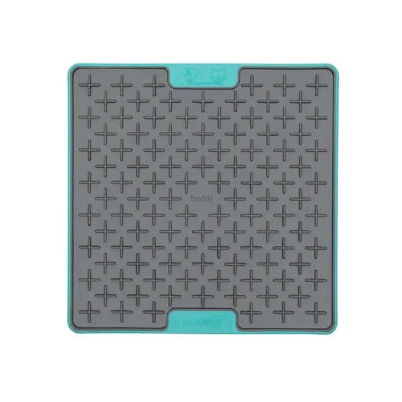 LickiMat Buddy Tuff Slow Feeder Mat for Dogs Turquoise