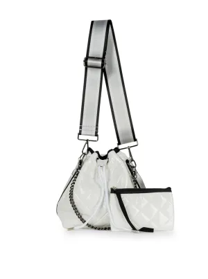Lindsey Puffer Bucket Bag [Blanc]