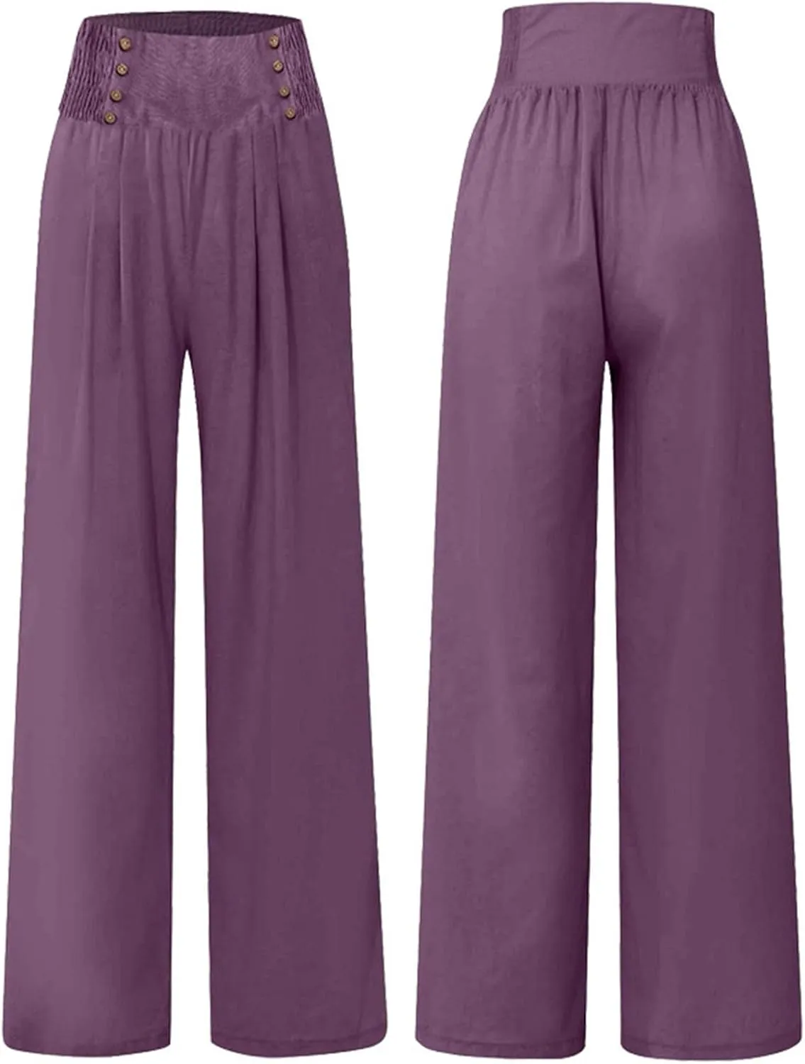 Linen Pants for Women Linen Pants Women Comfy Baggy Wide Leg Pants Summer Flowy High Omen Linen Baggy Harem Pants