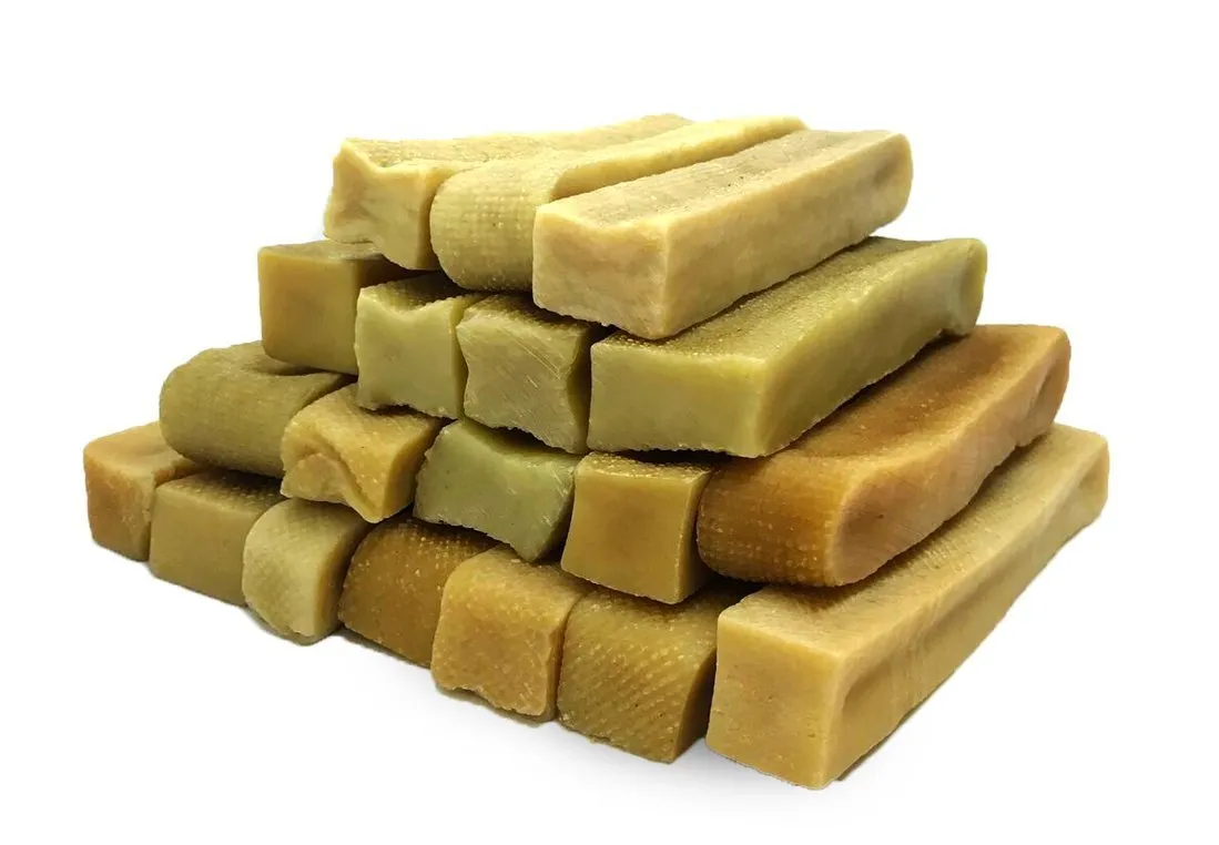 Long-Lasting Gold Yak Chews for Large Dogs