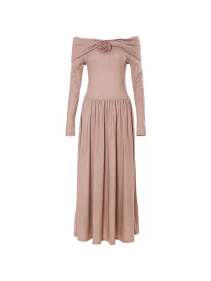 Lucia off-shoulder long dress