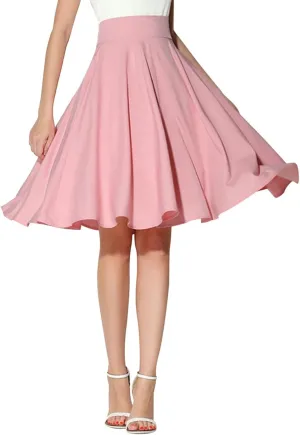 Maxi Skirt for Women Summer Casual Dress High Waist A Line Chiffon Midi Pleated Dress