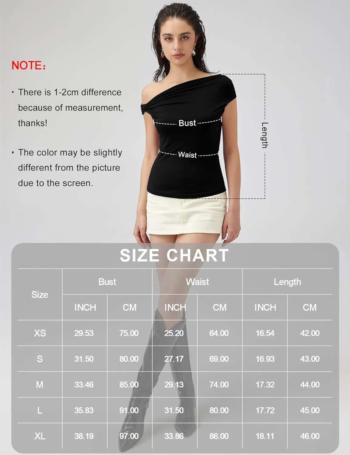 Micoson Womens Off The Shoulder Tops Boat Neck Twist Sleeveless Shirts Going Out Top Slim Fit Summer T-Shirt Y2K Clothing