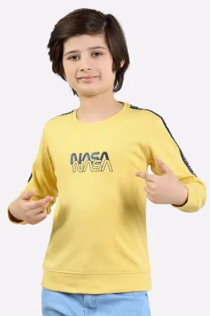 Nasa Graphic Print Boys Sweatshirt