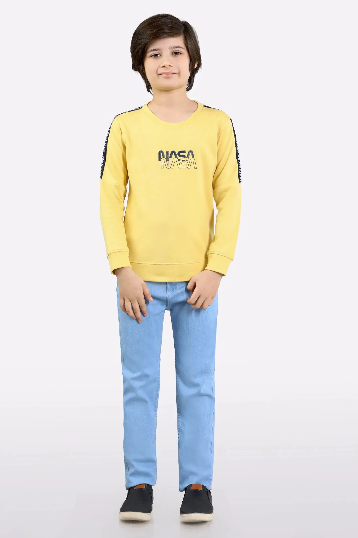 Nasa Graphic Print Boys Sweatshirt