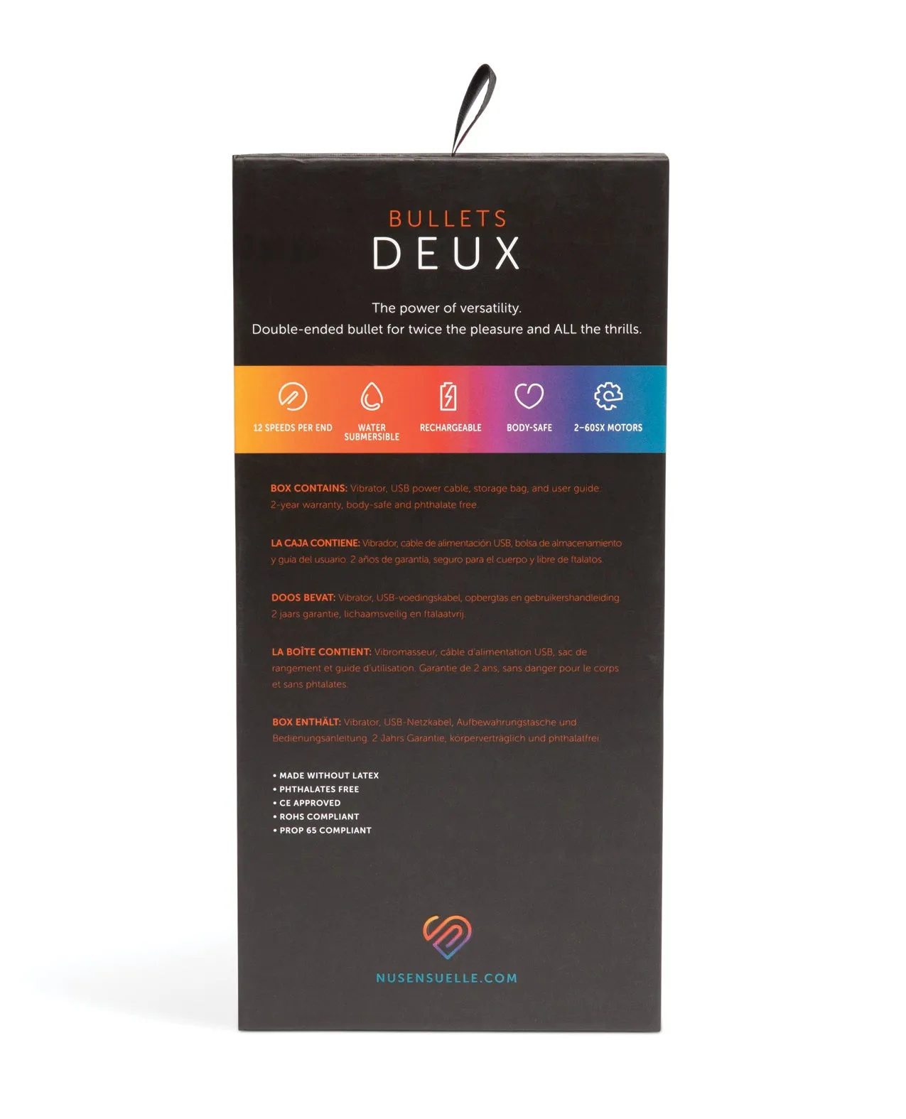 Nu Sensuelle Deux Two-Ended Bullet - Magenta