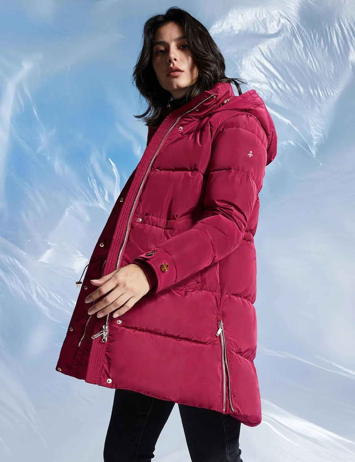 Orolay Women's Winter Thicken Puffer Coat Warm Jacket with Hood
