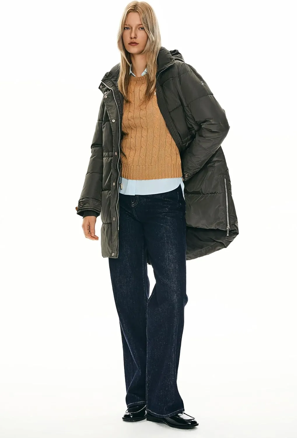Orolay Women's Winter Thicken Puffer Coat Warm Jacket with Hood