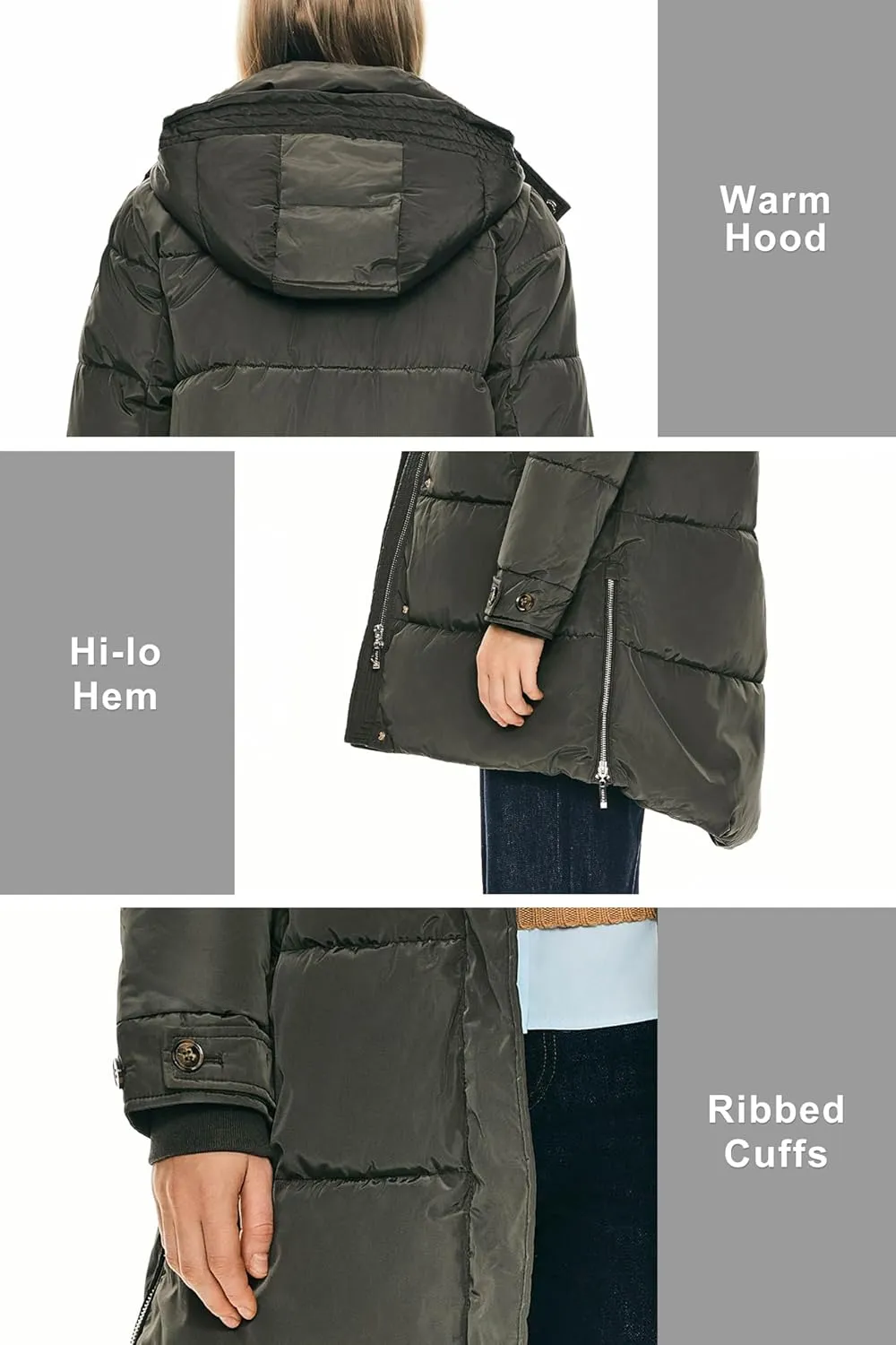 Orolay Women's Winter Thicken Puffer Coat Warm Jacket with Hood