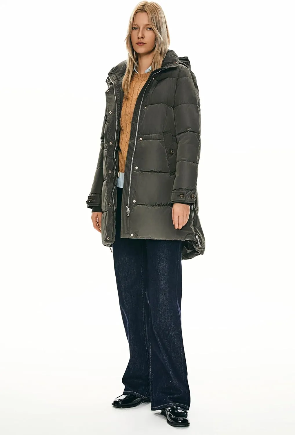 Orolay Women's Winter Thicken Puffer Coat Warm Jacket with Hood