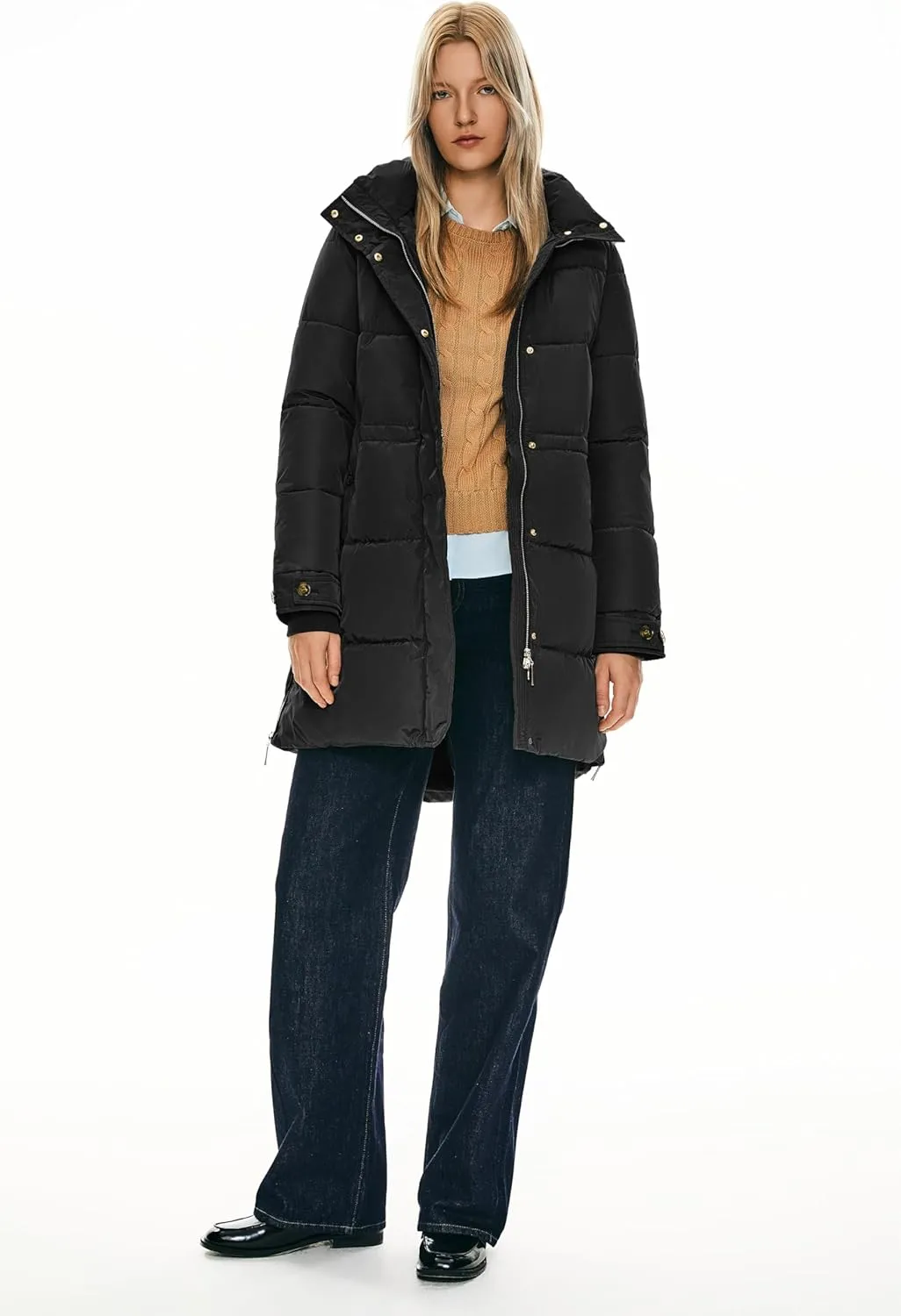 Orolay Women's Winter Thicken Puffer Coat Warm Jacket with Hood