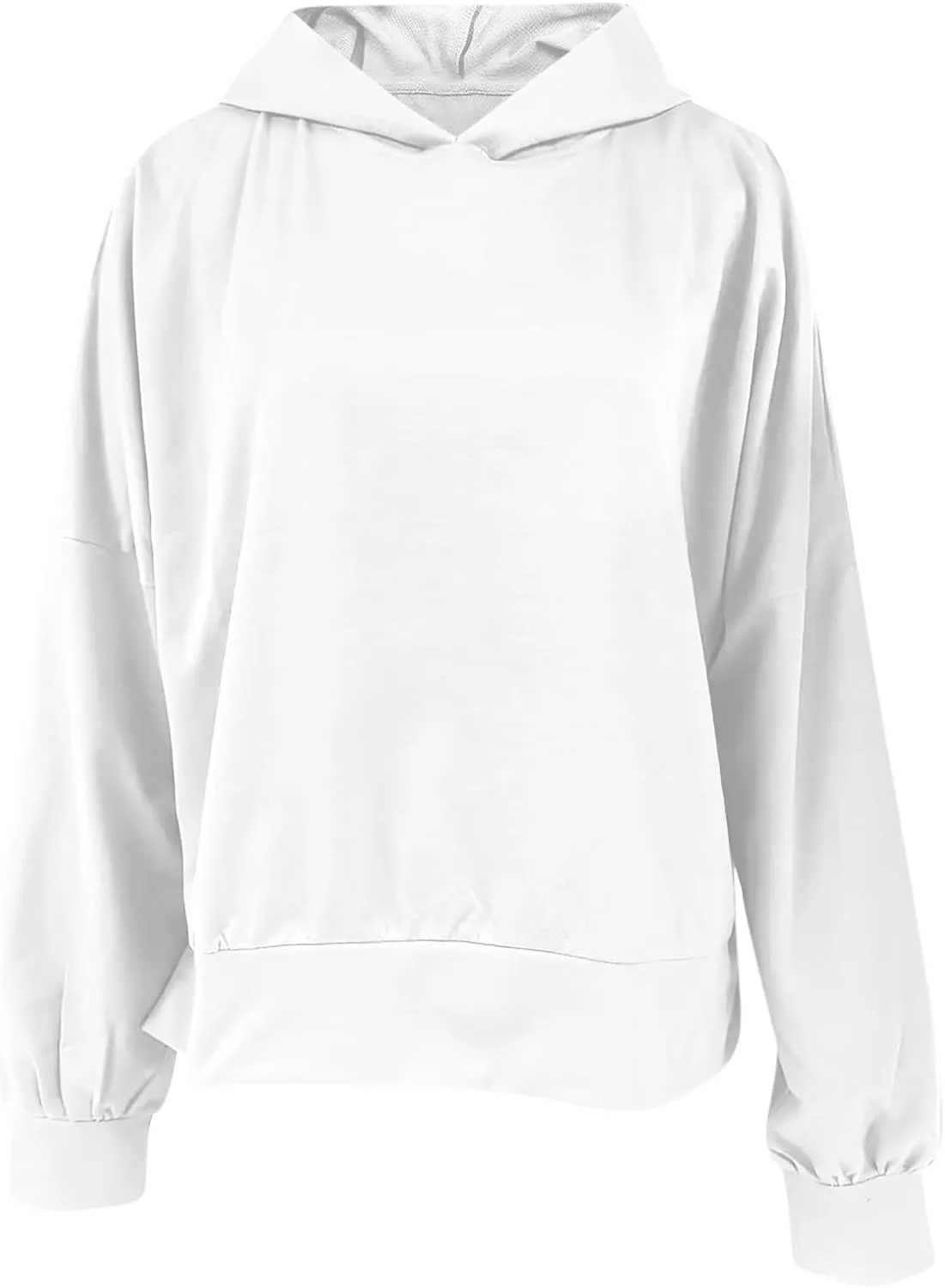 Oversized Hoodies for Women Split Side Hem Hooded Neck Sweatshirts Casual Long Sleeve Drop Shoulder Pullover Tops