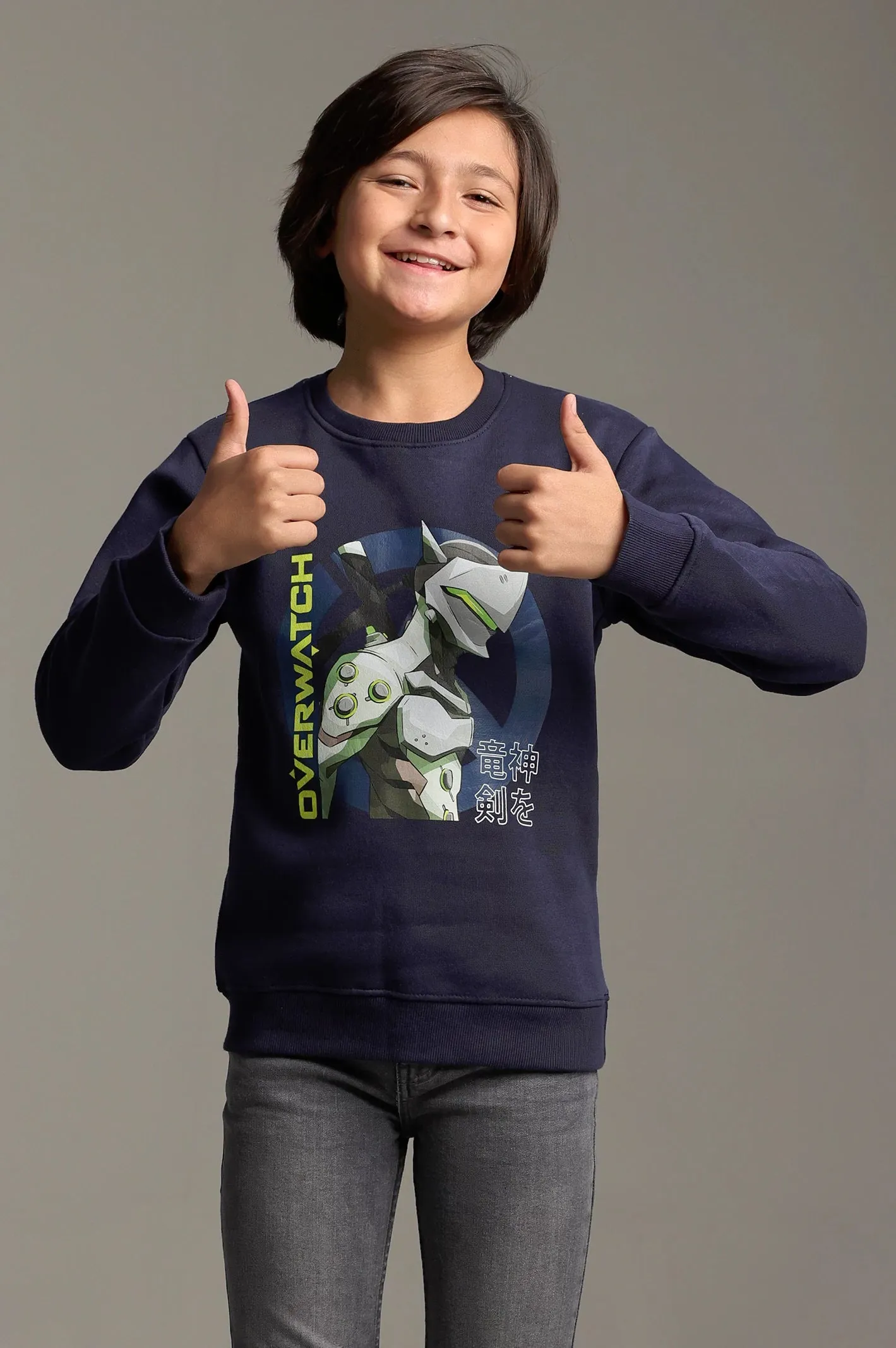 Overwatch Graphic Print Boys Sweatshirt